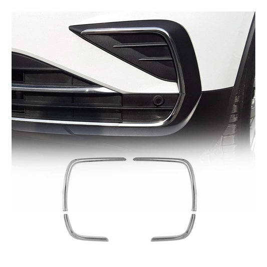 Nebelscheinwerfer Rahmen Umrandung für VW Tiguan 2020-2024 Edelstahl Silber 4tlg