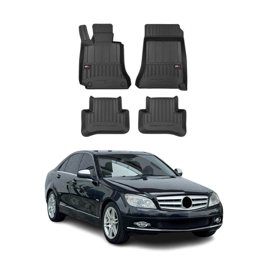 OMAC Gummi Fußmatten für Mercedes C Klasse W204 S204 T-Model 2007-2014 Premium