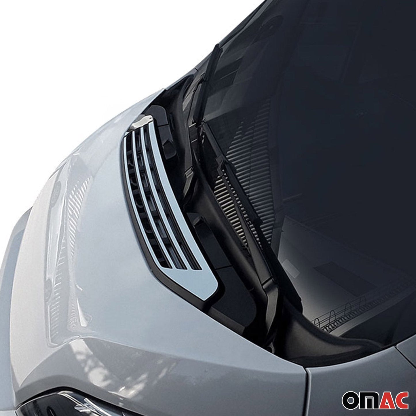 Benzi decorative grilă auto pentru Citroen Jumper 2014-2025, oțel inoxidabil, argintiu