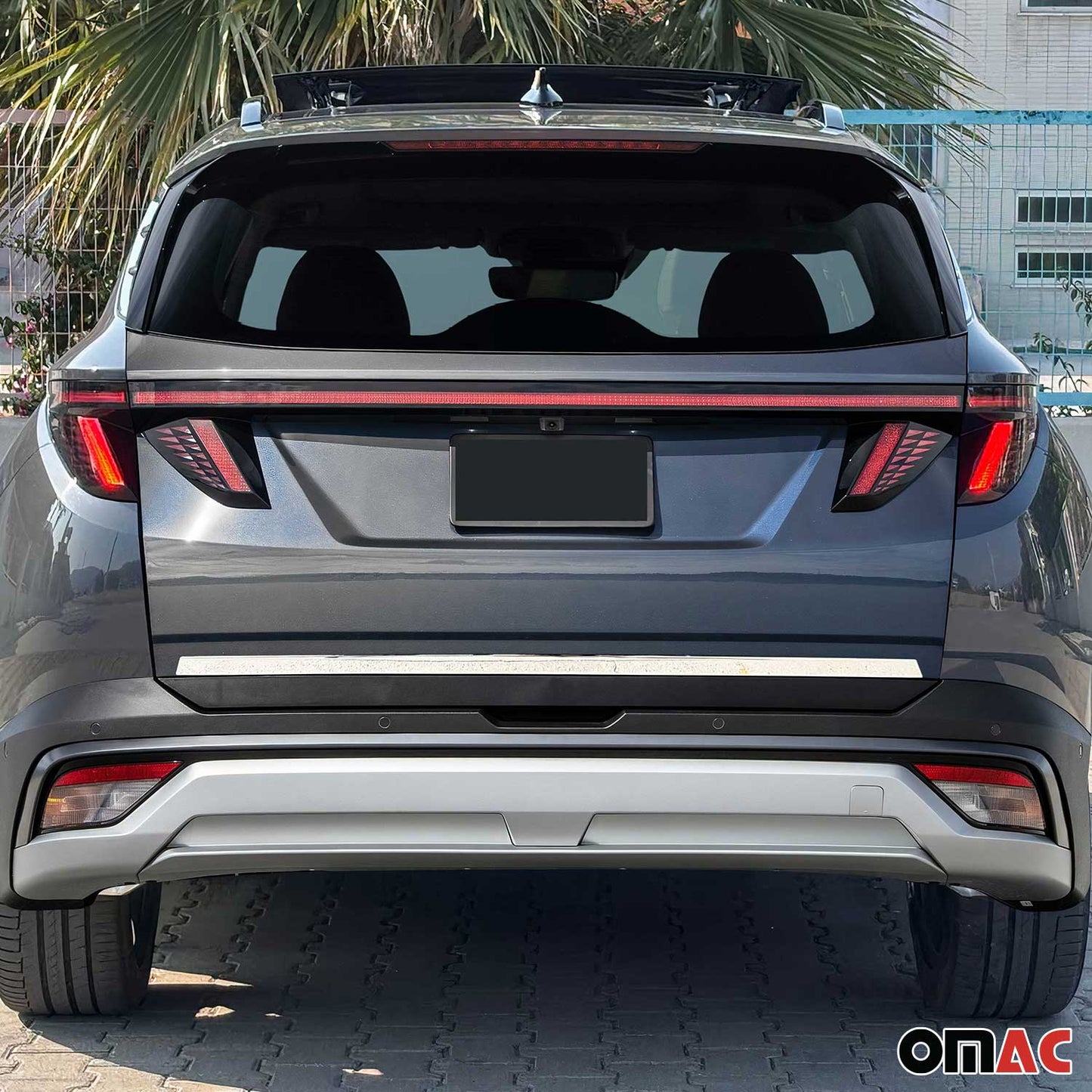 Bandă decorativă portbagaj pentru Hyundai Tucson 2020-2025, oțel inoxidabil cromat