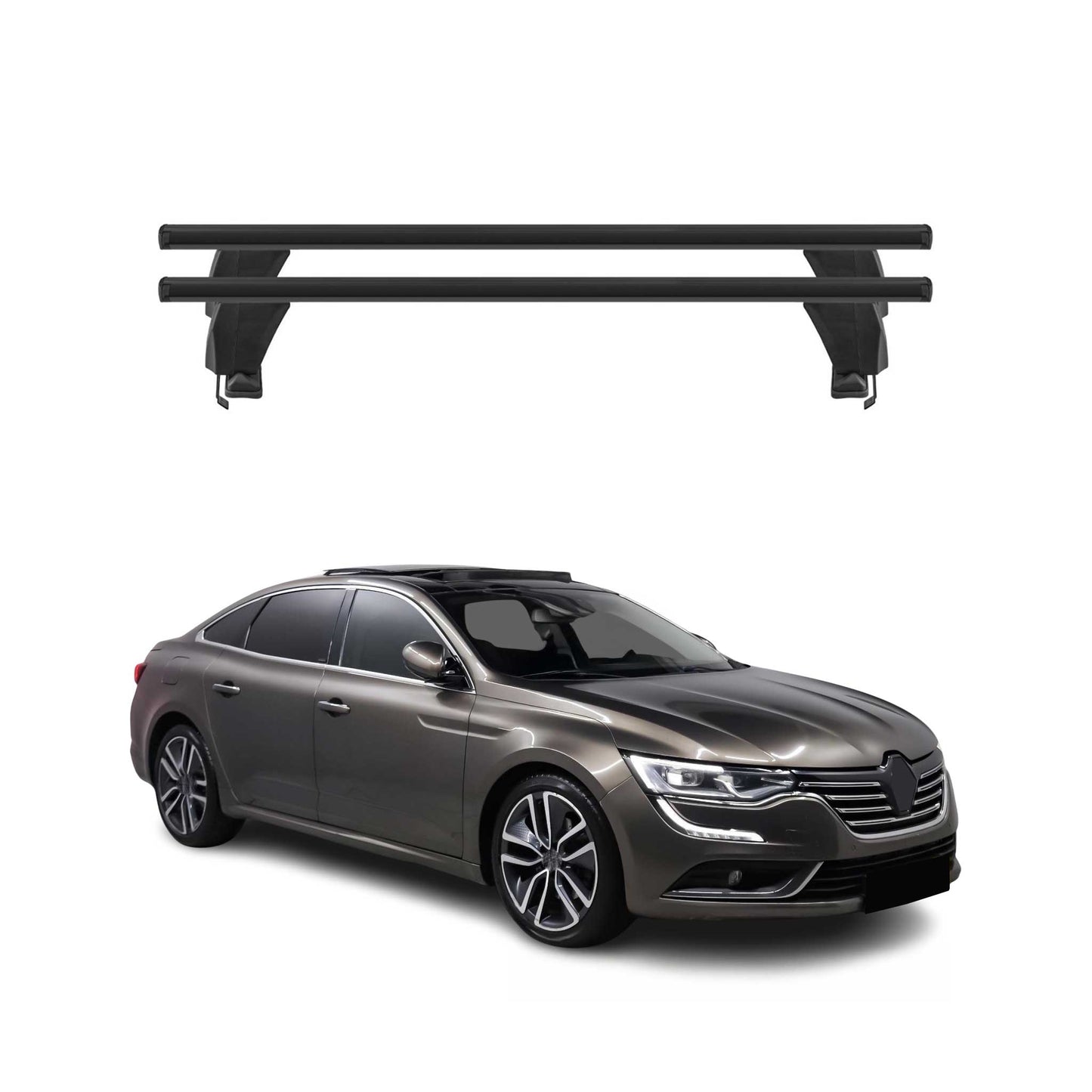 Menabo Dachträger Grundtäger für Renault Talisman 2015-2025 50kg Alu Schwarz 2x