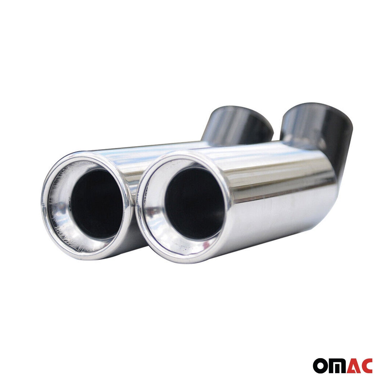 Auspuffblende Endrohr für VW Caravelle T5 2003-2015 Edelstahl Chrom 60mm 2tlg