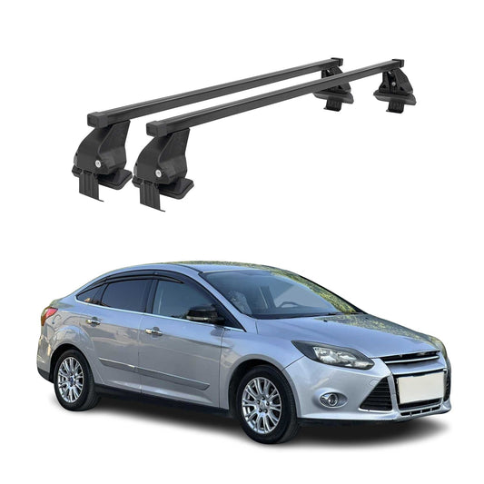 Menabo Portbagaj de plafon pentru Ford Focus 2011-2018 50kg Oțel Negru 2 buc