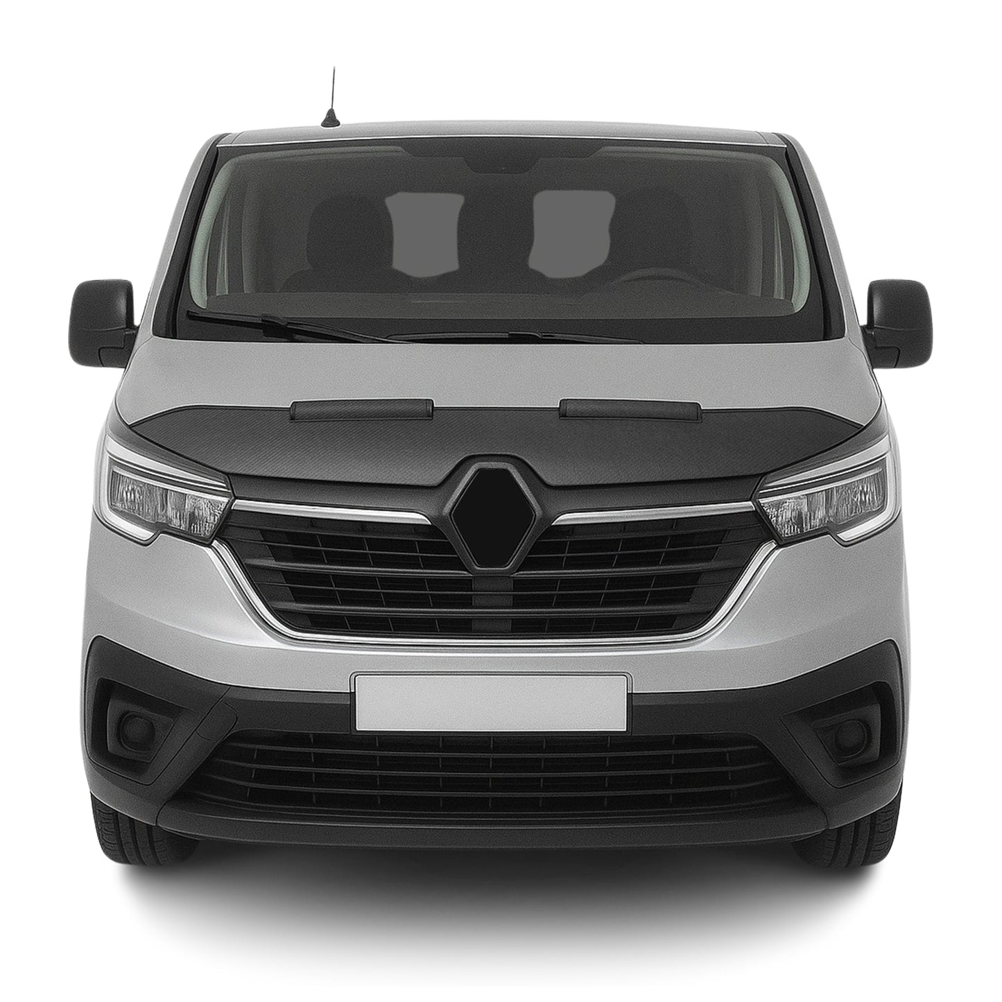 Haubenbra Steinschlagschutz für Renault Trafic X82 2020-2025 Carbon Optik Halb