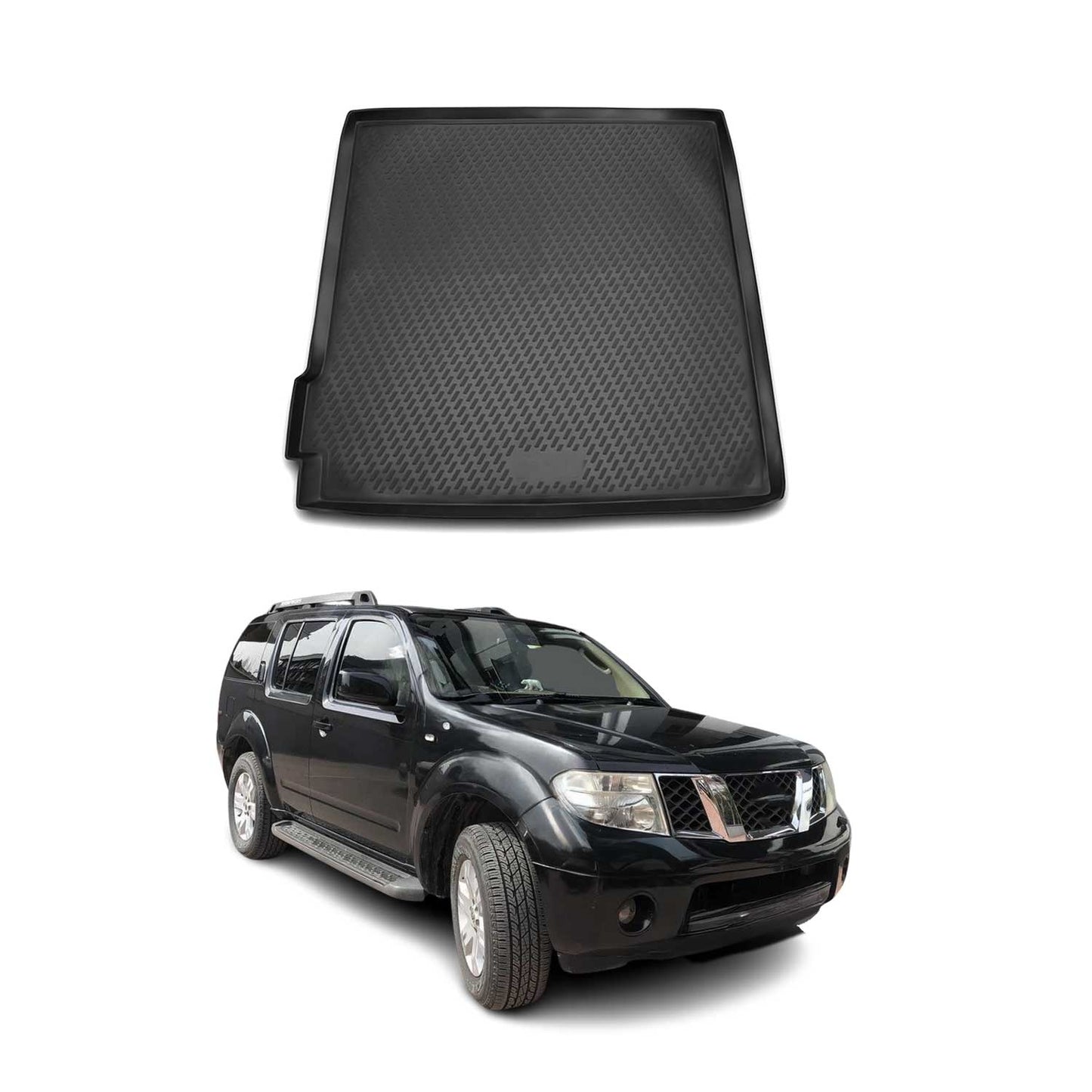 Kofferraummatte Kofferraumwanne für Nissan Pathfinder 2005-2013 Gummi TPE