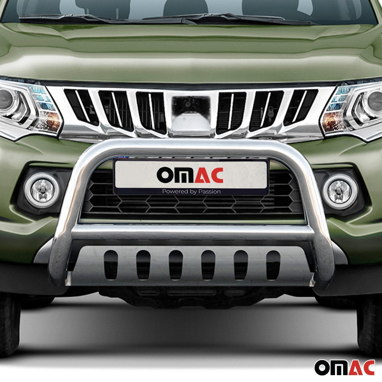 Bară de protecție față pentru Mitsubishi L200 2015-2022, omologată ABE, oțel inoxidabil, argintiu