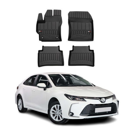 Covorașe auto Toyota Corolla Sedan/Estate 2019-2025, TPE, negre, 4 bucăți