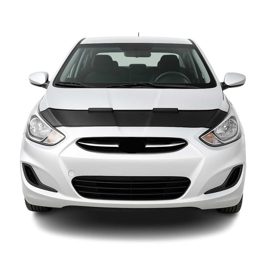 Haubenbra Steinschlagschutz für Hyundai Accent Blue RB 2011-2024 Schwarz Halb