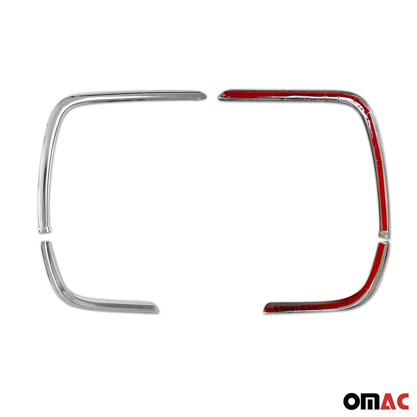 Nebelscheinwerfer Rahmen Umrandung für VW Tiguan 2020-2024 Edelstahl Silber 4tlg