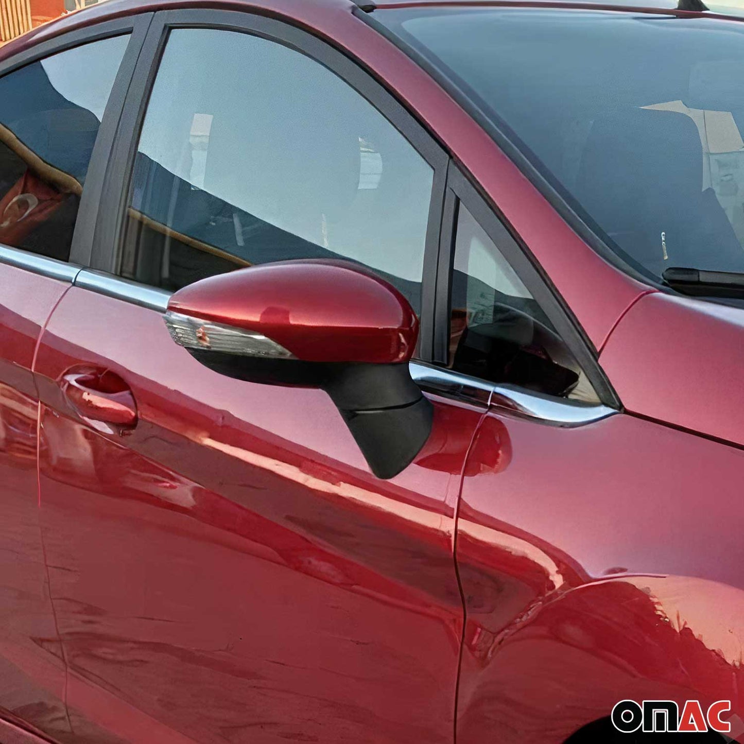 Fensterleisten Zierleisten für Ford Fiesta 2017-2021 Schrägheck Edelstahl 8tlg