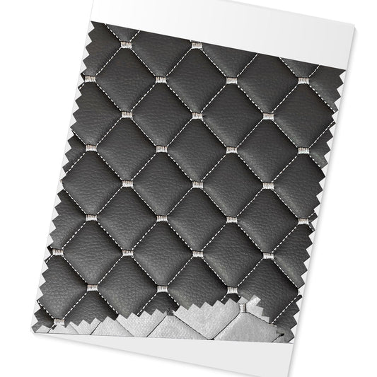 Polsterstoff Kunstleder Polster Autostoff Gesteppt Autopolsterstoff Grau