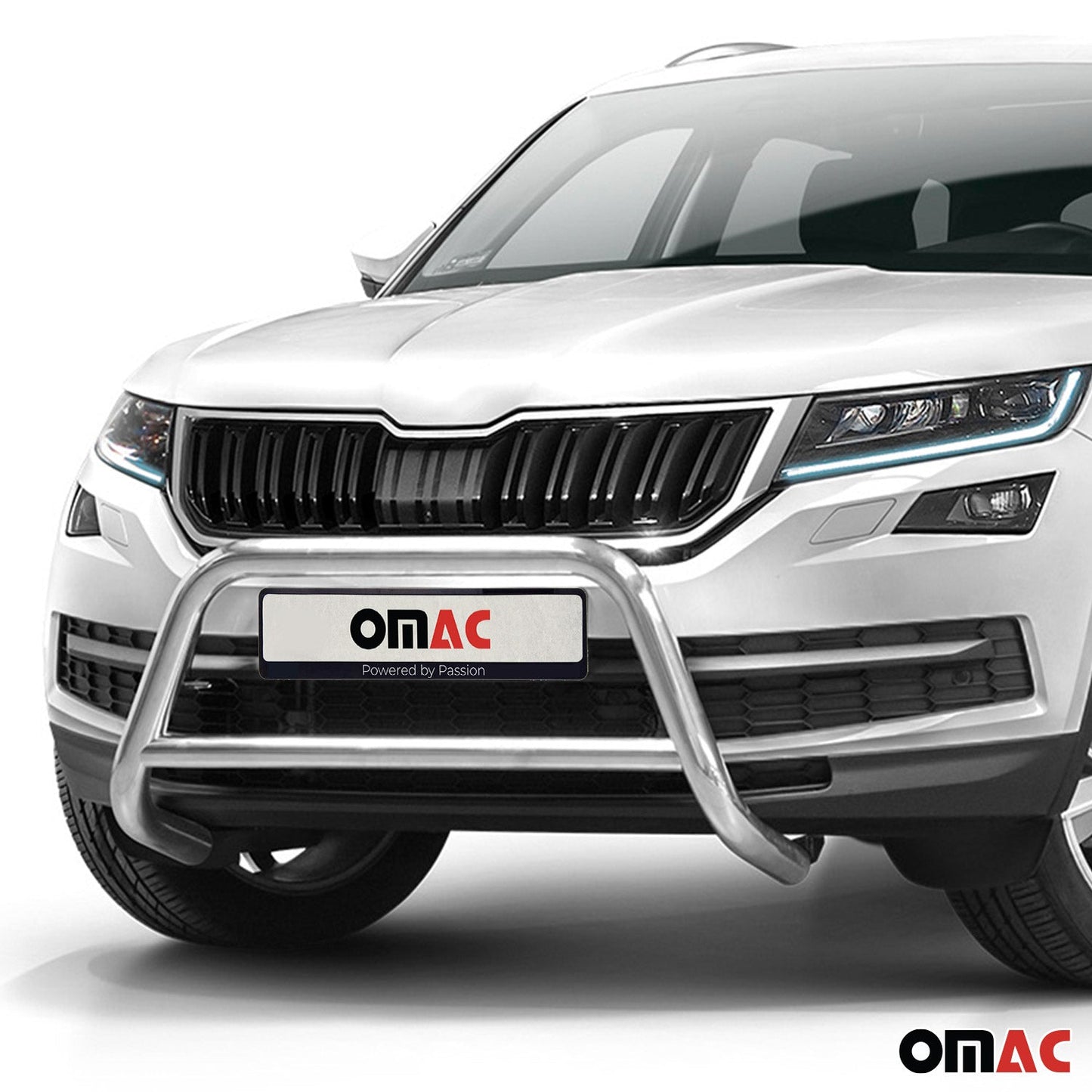 Bară de protecție față pentru Skoda Kodiaq 2017-2022 cu ABE (omologare de tip germană) Oțel Argintiu