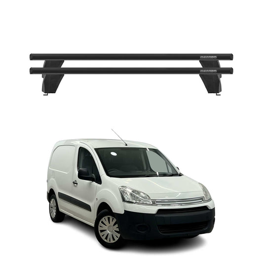 Menabo Dachträger Grundtäger für Citroen Berlingo 2008-2018 75kg Alu Schwarz 2x