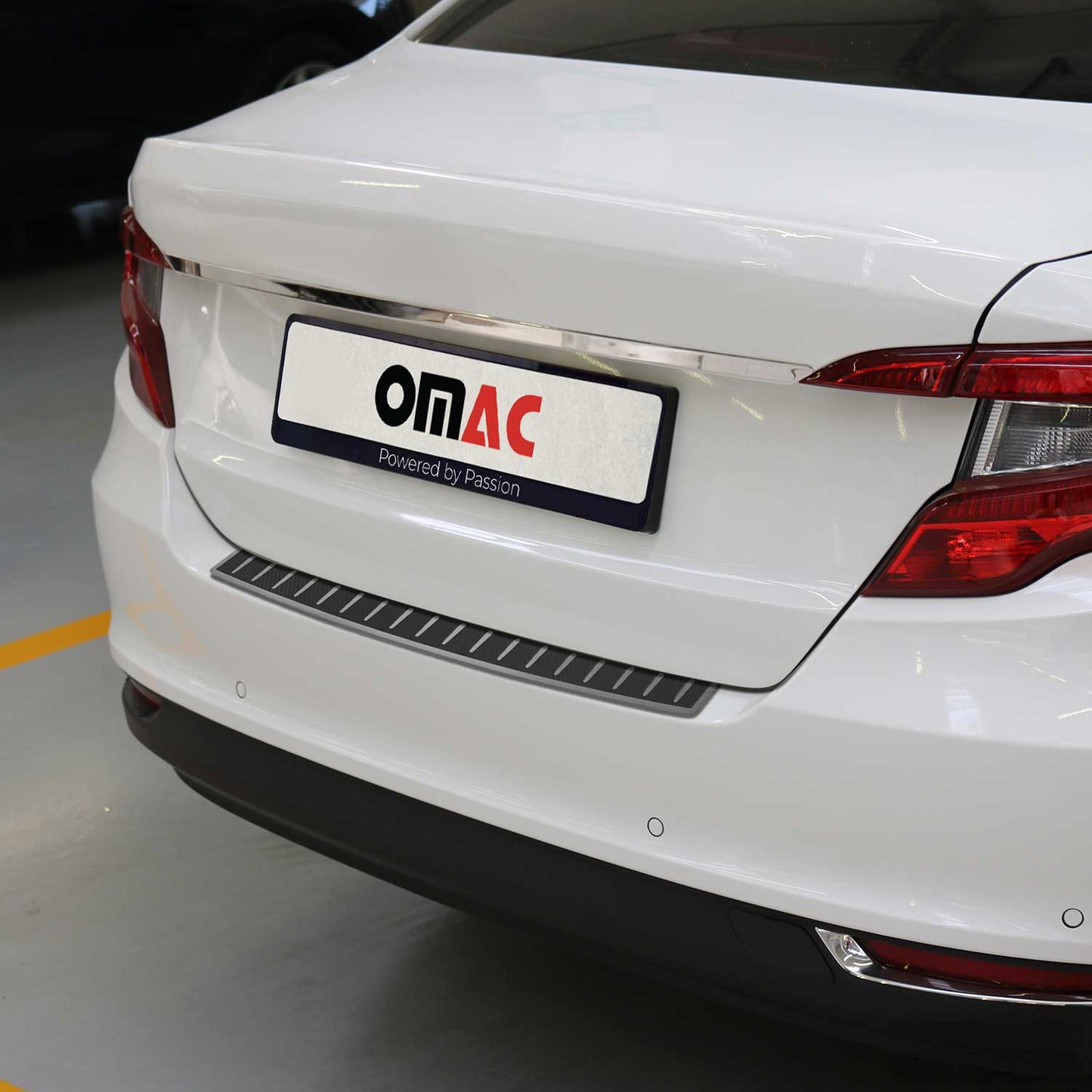 Ladekantenschutz für Fiat Tipo Stufenheck 2015-2025 Chrom Kohlefaserfolien