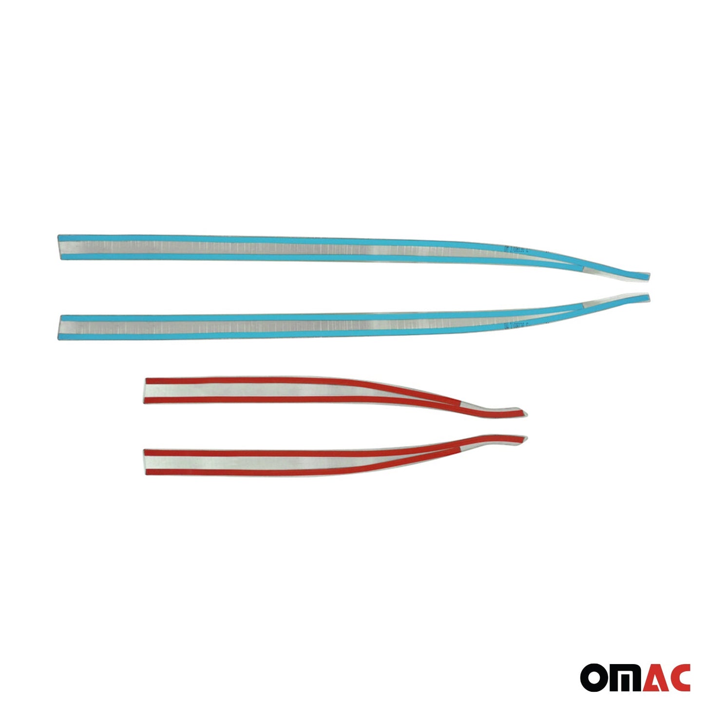 Ornamente laterale uși, benzi uși, bandă de protecție ușă pentru Jeep Renegade 2015-2024, cromate, 4x