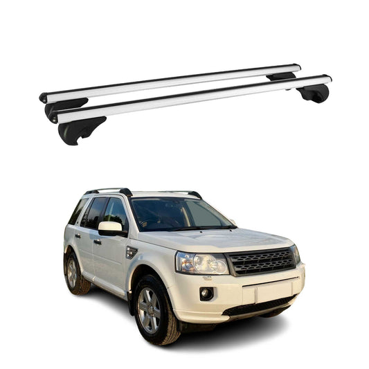 Dachträger Grundtäger für Land Rover Freelander 2 2007-2015 75kg Silber Alu 2x