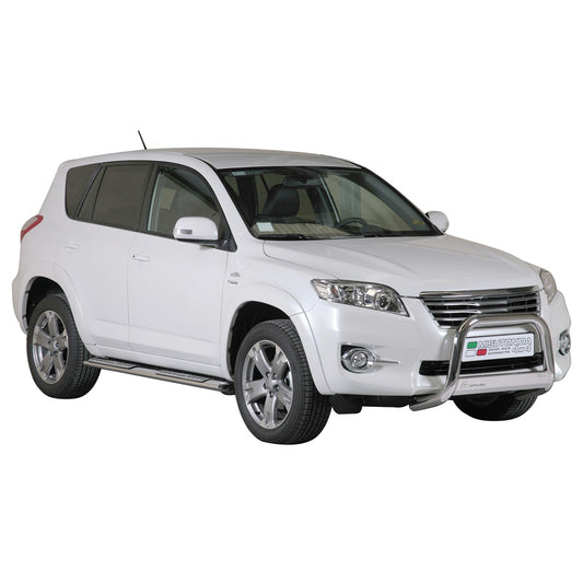 Bară de protecție/buton față pentru Toyota RAV4 XA30 2010-2012 ø63mm oțel argintiu