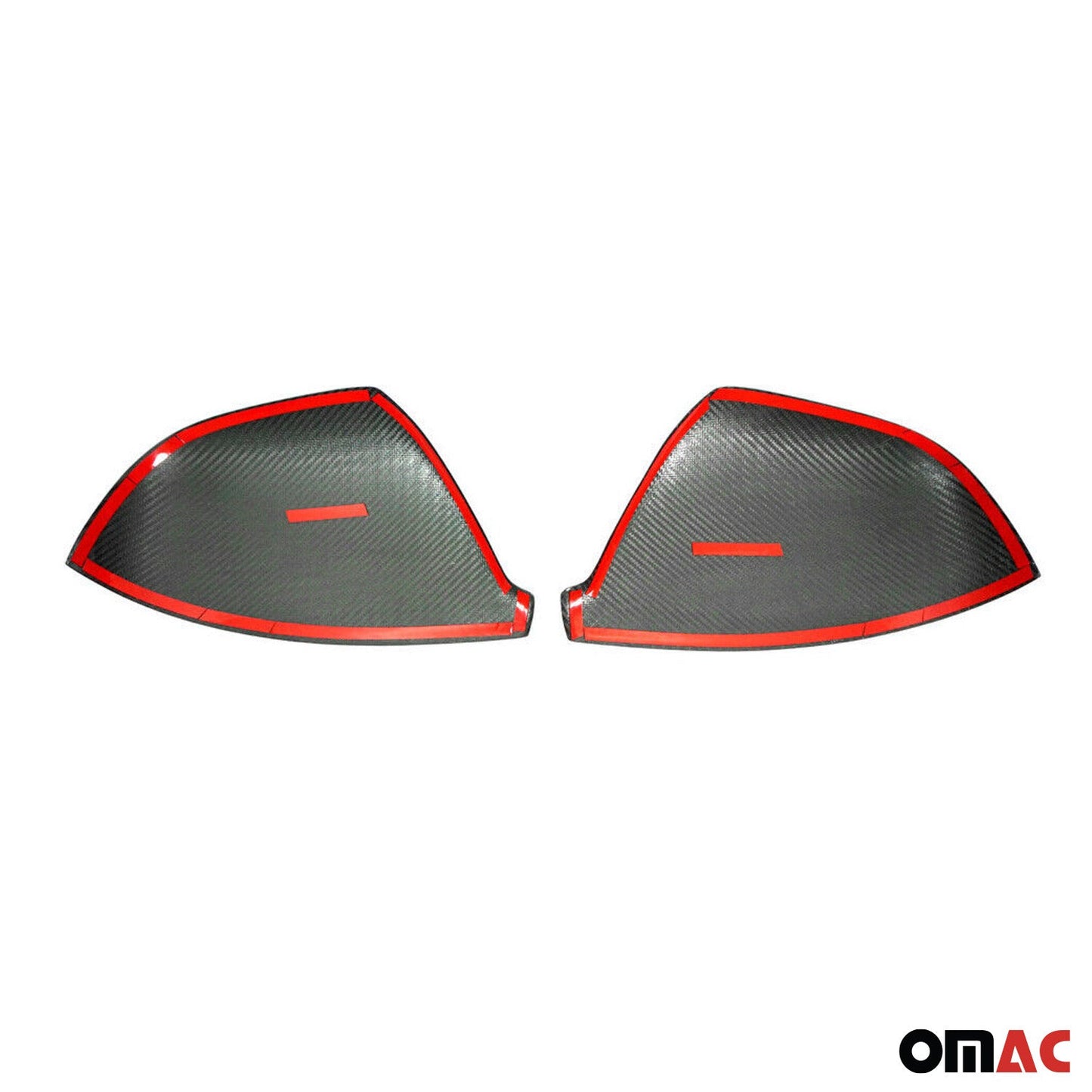 Spiegelkappen Spiegelabdeckung für VW Multivan T5 2009-2015 Kohlefaser Rot