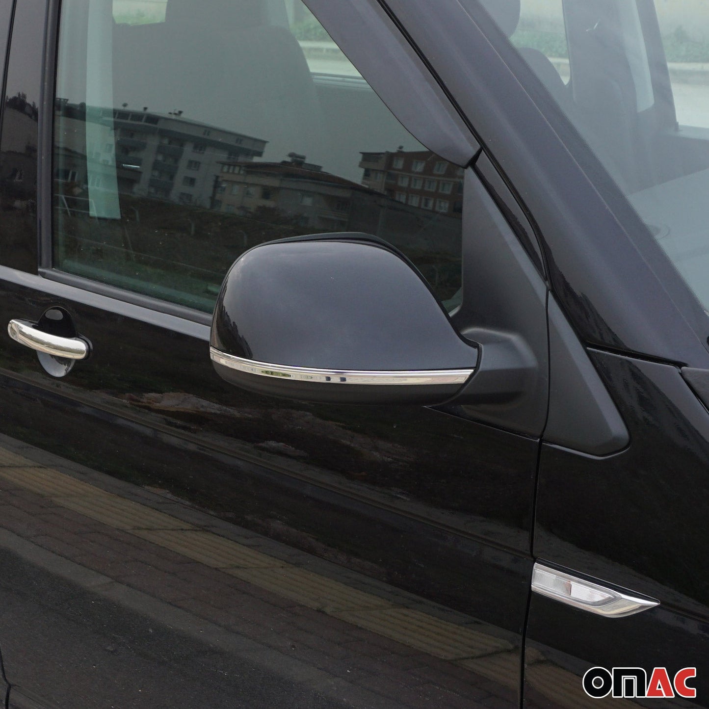 Spiegelkappen Leiste für VW Caddy 2015-2020 Edelstahl Silber 4tlg