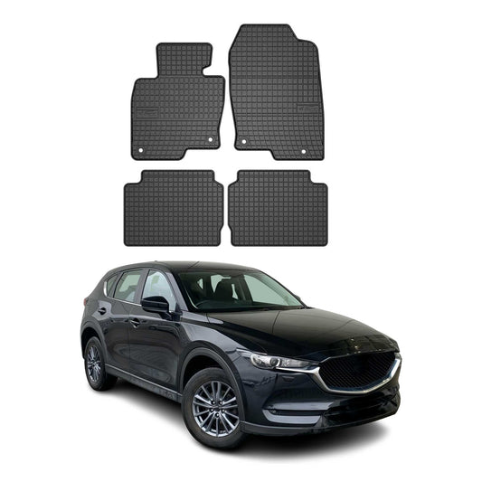 Covorașe de cauciuc Mazda CX-5 KF 2017-2025, set 4 piese, negru