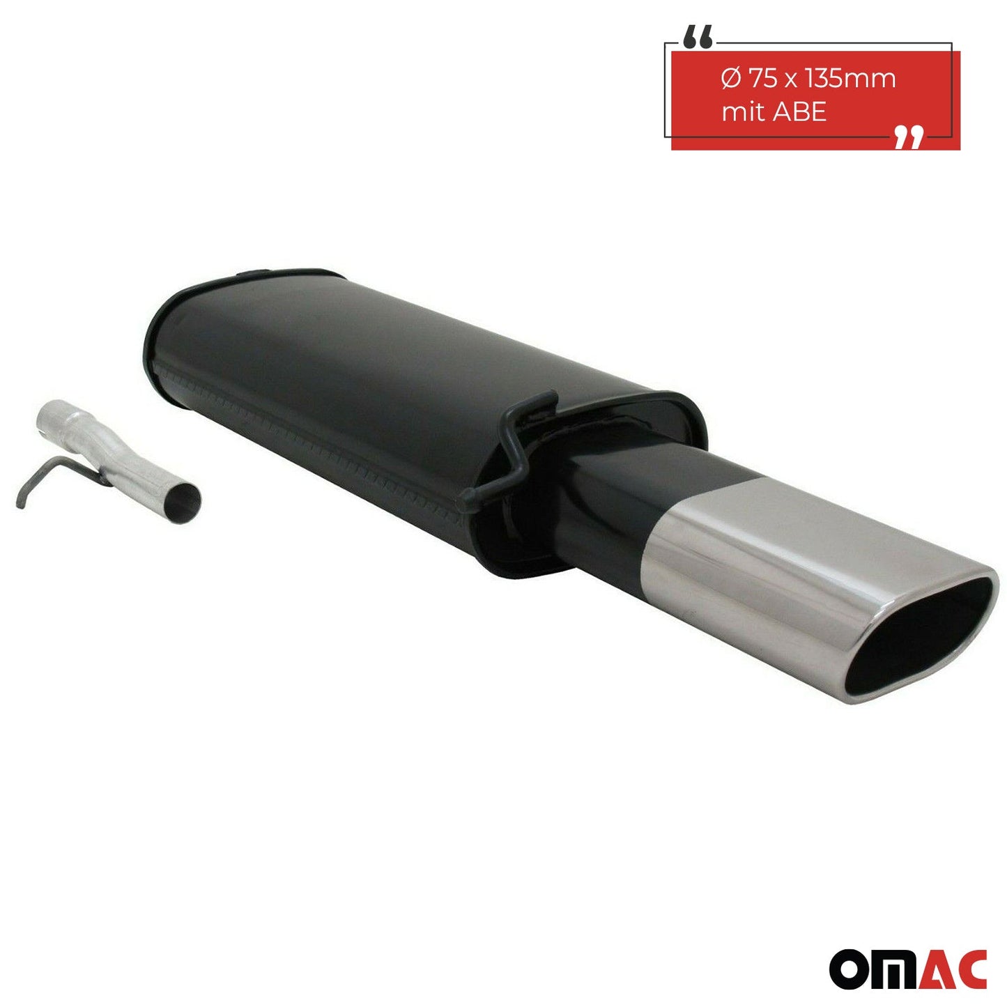 Novus Sportauspuff für VW Passat 3B / 3BG 135x75mm Endschalldämpfer mit ABE