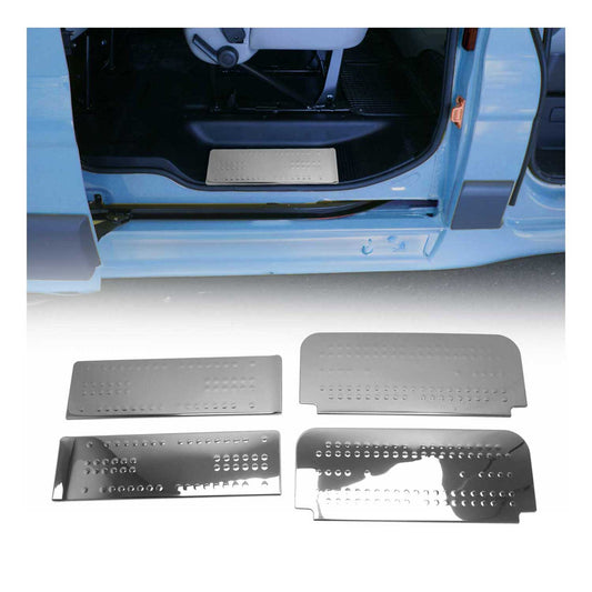 Ornamente prag uși pentru Nissan NV300 2016-2024, oțel inoxidabil, argintiu, set 4 piese