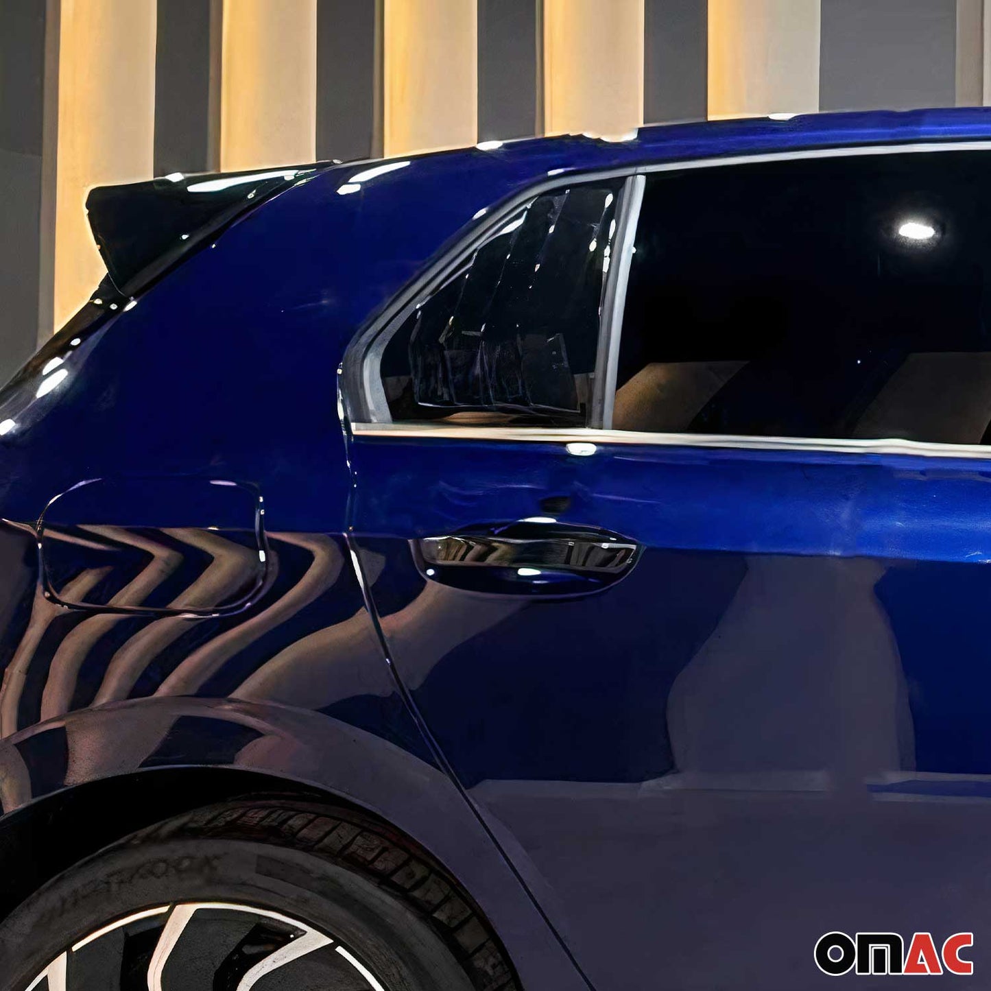 Benzi decorative pentru geamuri pentru VW Golf 8 2019-2025, oțel inoxidabil cromat, 6 bucăți