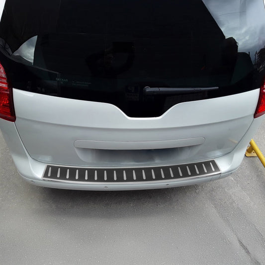 Protecție prag bara de protecție pentru Peugeot 5008 2017-2025, folie cromată din fibră de carbon