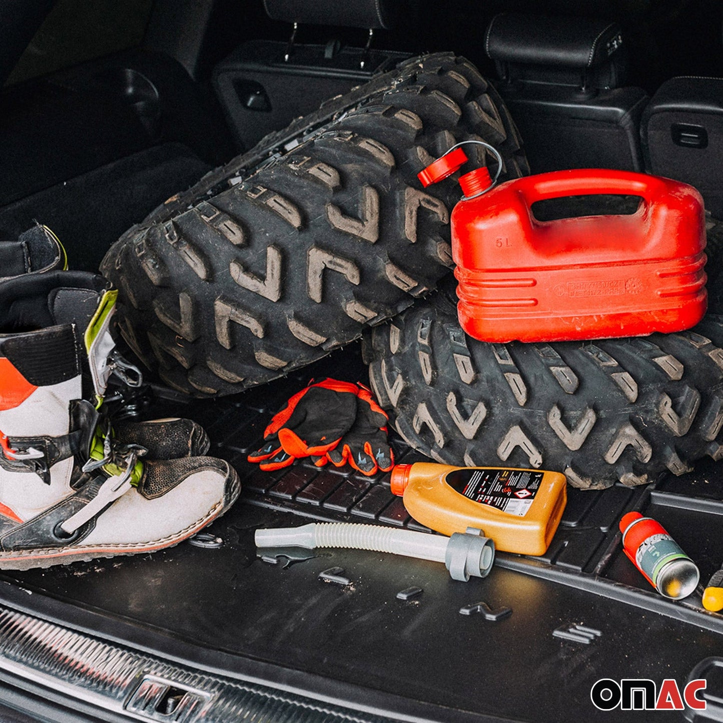 Căptușeală portbagaj din cauciuc OMAC pentru Ford Grand C-Max 2010-2019, TPE