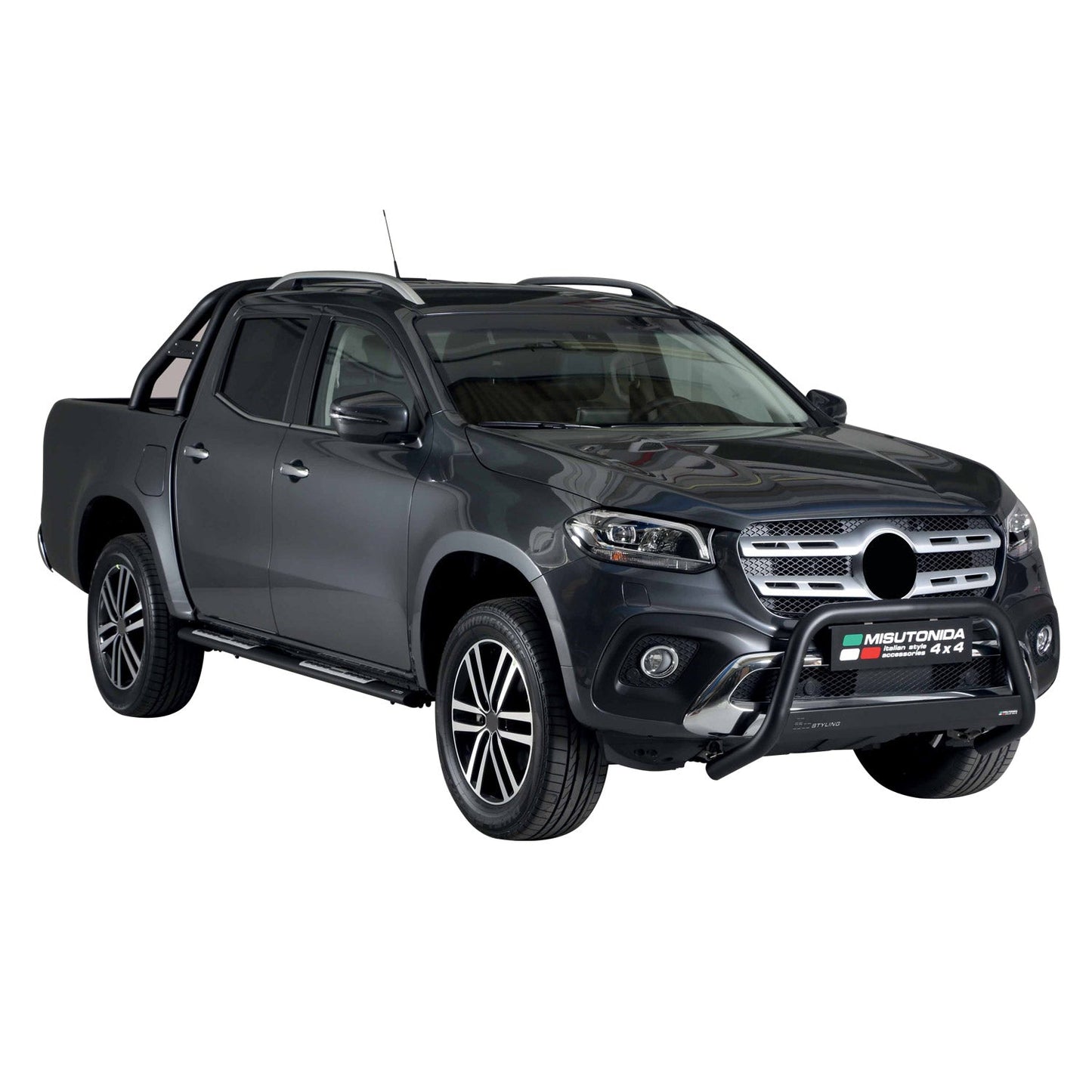 Bară de protecție/buton față pentru Mercedes X-Class 2017-2020, ø63mm, oțel, negru