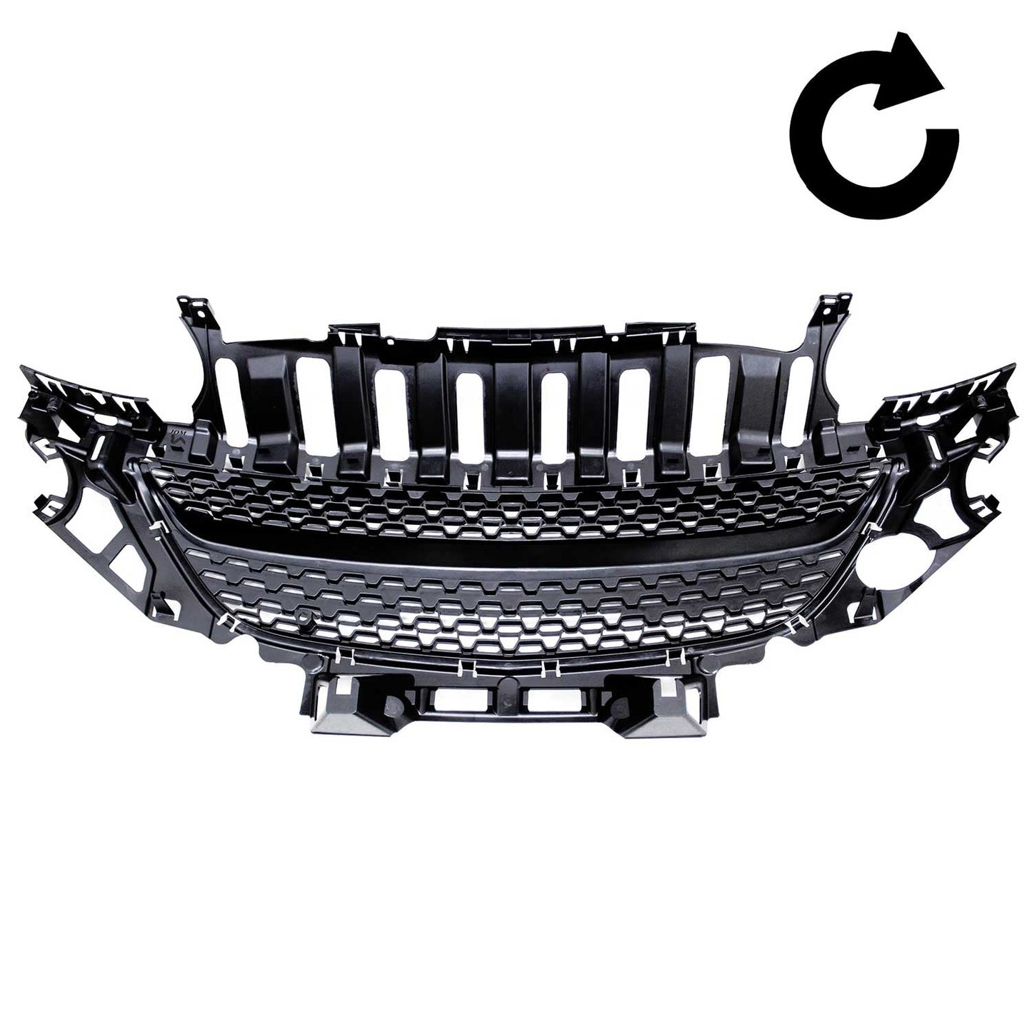 Grilă radiator JOM pentru Opel Adam 2012-2019 Negru 1 buc.