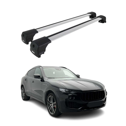 Dachträger Grundtäger für Maserati Levante 2016-2024 75kg Aluminium Silber 2 tlg