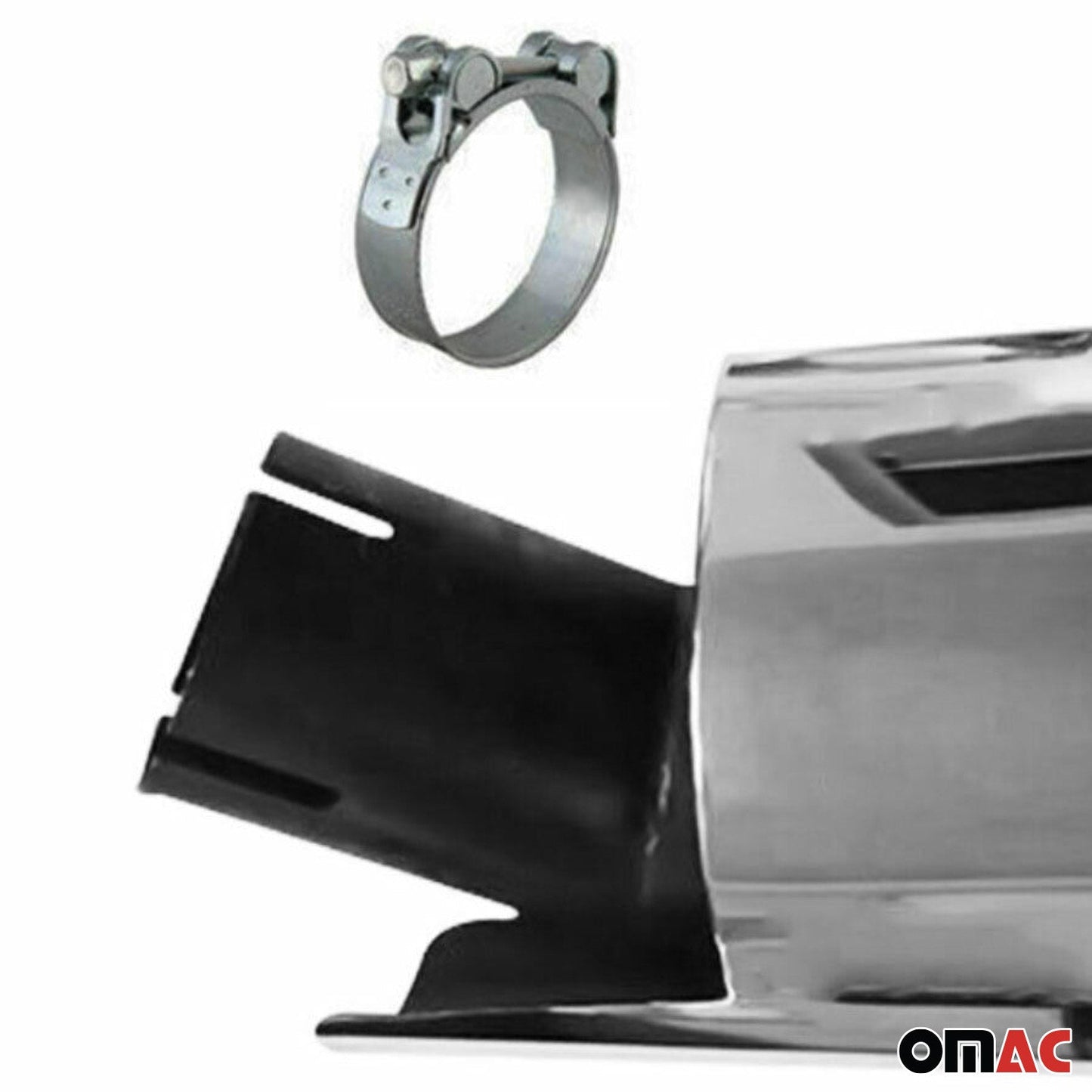 Auspuffblende Endrohr für Nissan Qashqai +2 2009-2014 Edelstahl Chrom 1tlg