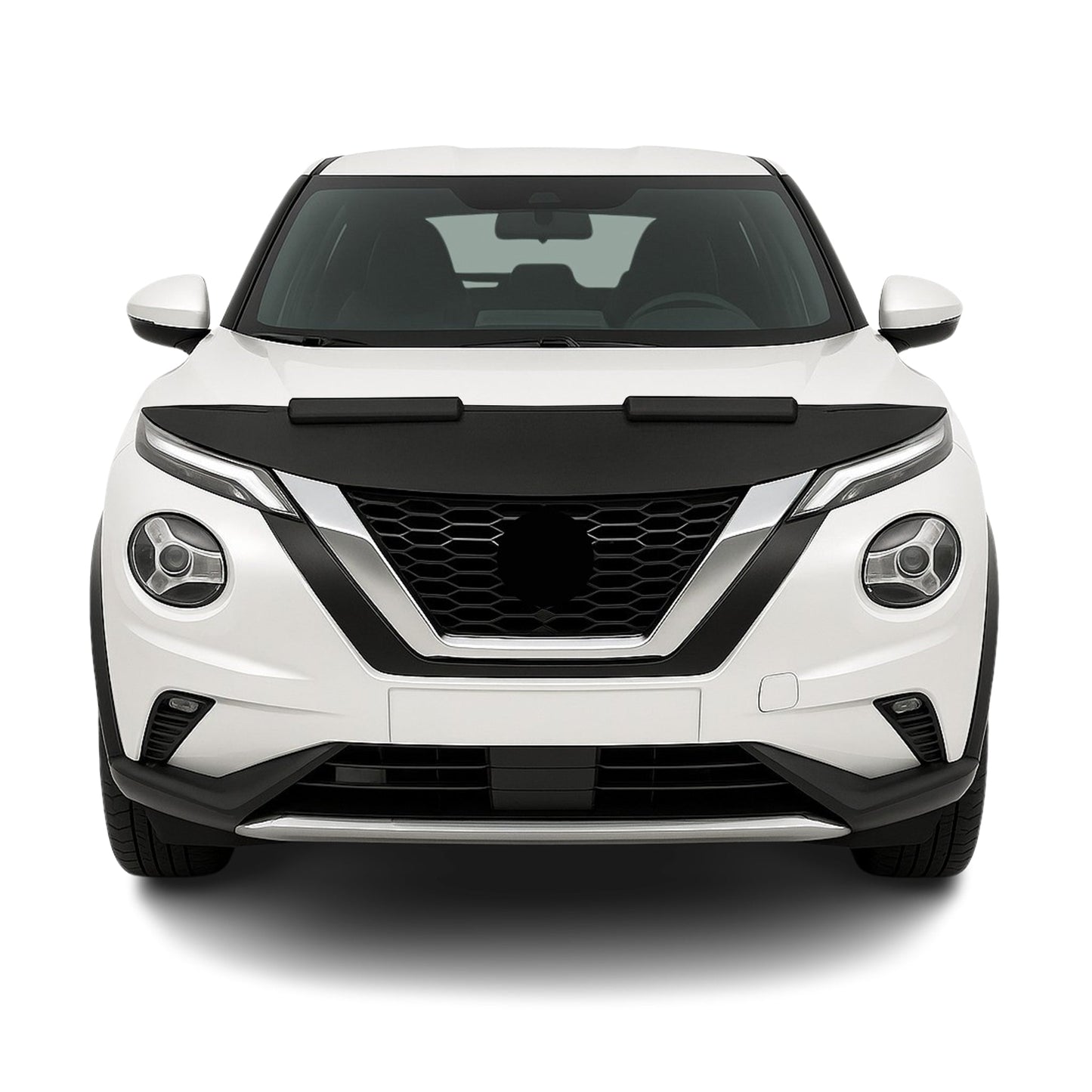 Haubenbra Steinschlagschutz Bonnet Bra für Nissan Juke 2019-2025 Schwarz Halb