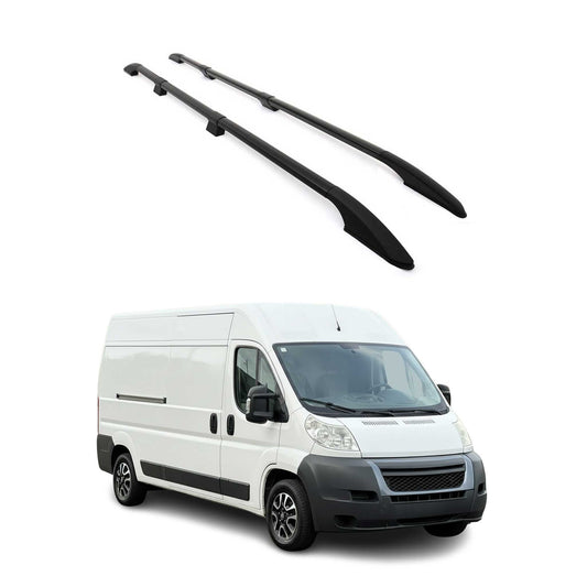 Portbagaj plafon Fiat Ducato III 2006-2025, L3 H2, aluminiu, negru, 2 piese