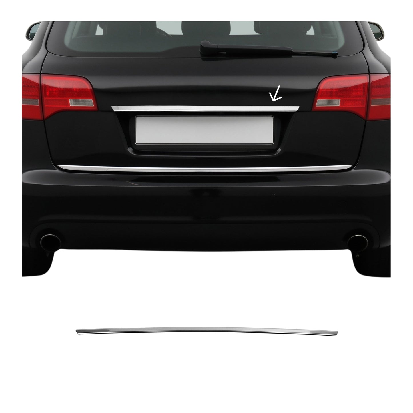 Heckklappe Kofferraumöffner Griff für Audi A6 Limo 2004-2011 Edelstahl Chrom