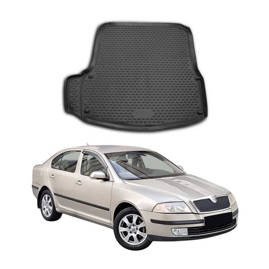 Kofferraummatte Kofferraumwanne für Skoda Octavia 2004-2013 Gummi TPE Schwarz