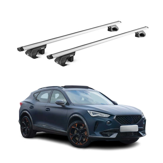 Dachträger Grundtäger für Cupra Formentor 2020-2025 90kg Alu Silber 2 tlg ABE