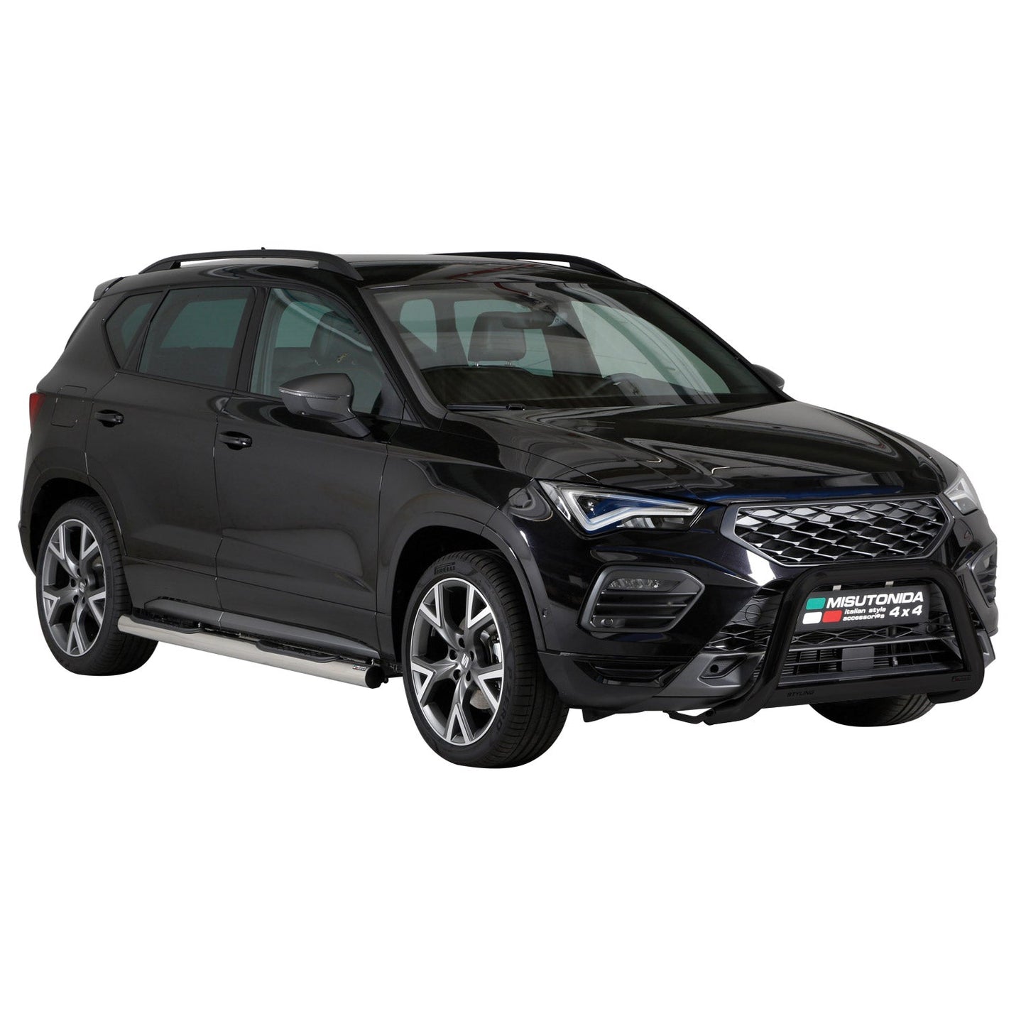 Frontbügel Frontschutzbügel für Seat Ateca 2021-2025 ø63mm Stahl Schwarz Schutz