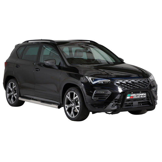 Bară de protecție/buton față pentru Seat Ateca 2021-2025, ø63mm, oțel, negru, protecție