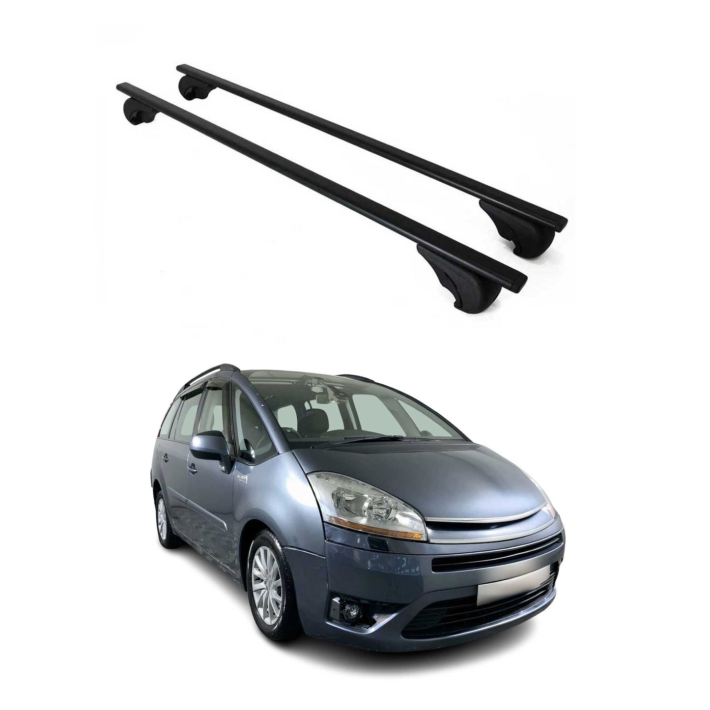 Dachträger für Citroen C4 Picasso / Grand Picasso 2006-2013 5 tür 75kg Schwarz