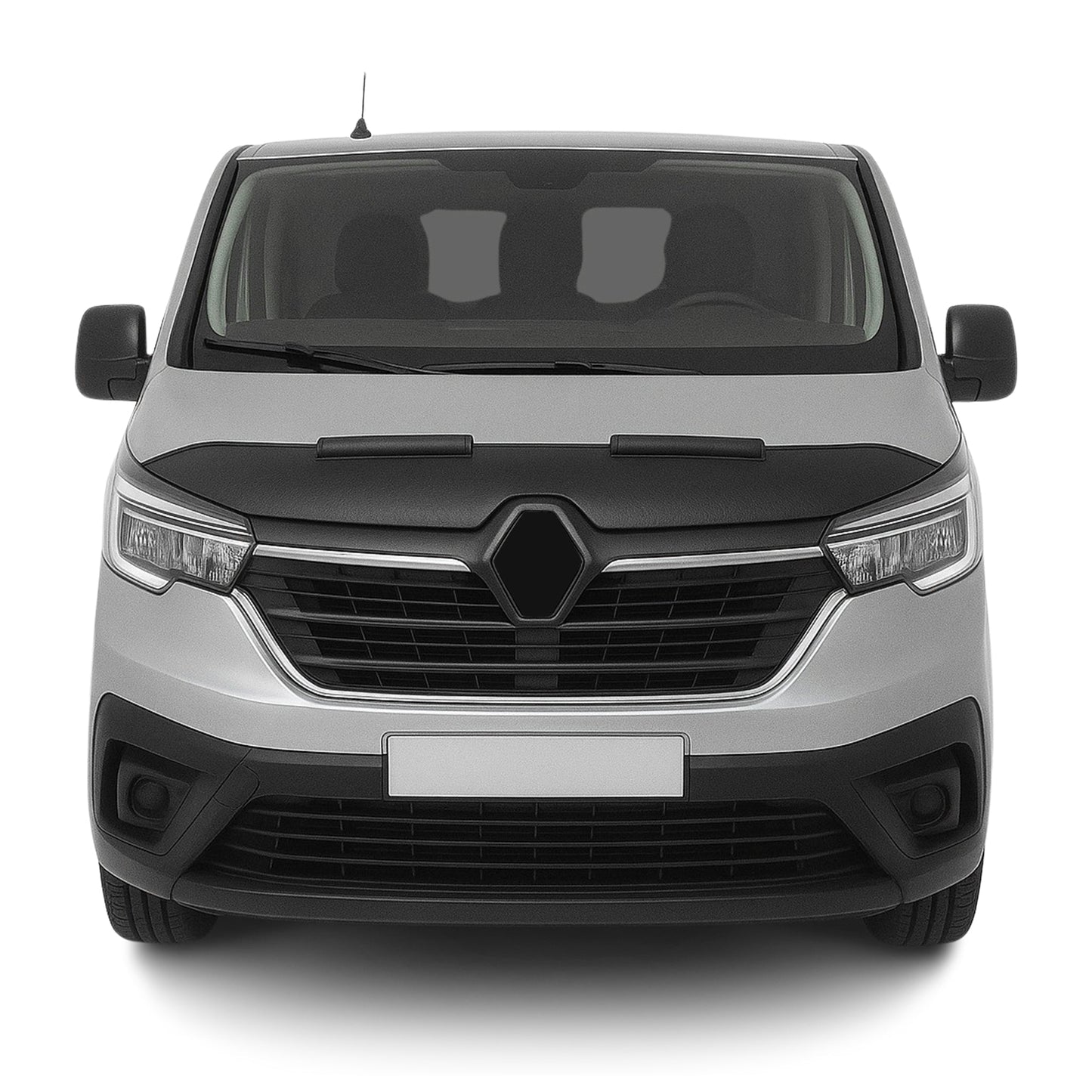 Haubenbra Steinschlagschutz Bonnet Bra für Renault Trafic 2020-2025 Schwarz Halb