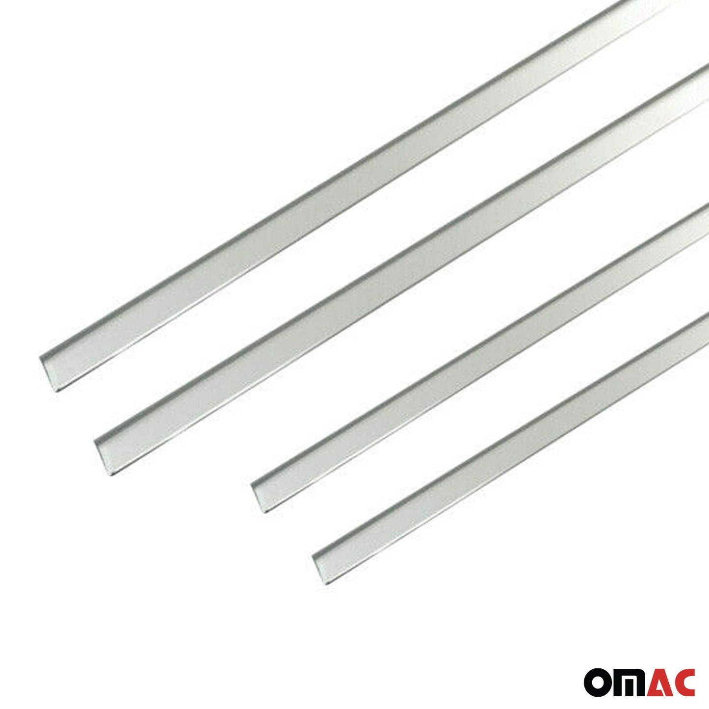 Ornamente/ramă geam pentru Fiat Siena 1995-2004, oțel inoxidabil, cromat, 4 bucăți