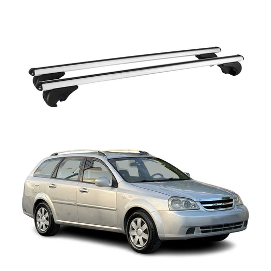 Dachträger für Chevrolet Lacetti Kombi 2004-2011 Gepäckträger Aluminium Grau 2x