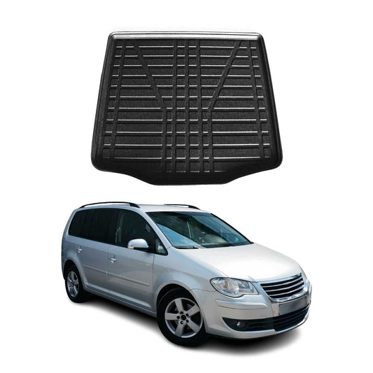 Căptușeală portbagaj/cargo pentru VW Touran 2003-2010, cauciuc TPE, negru