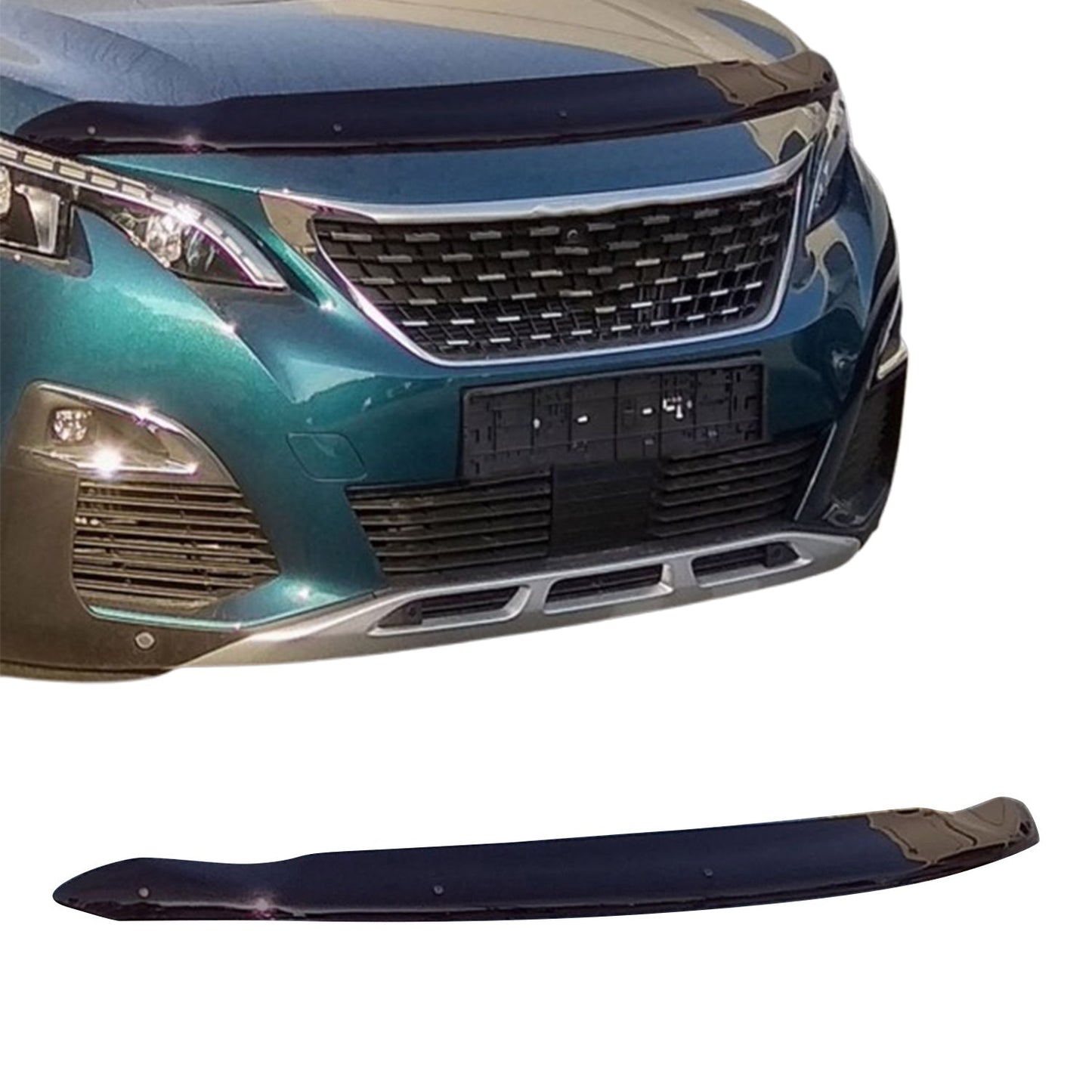 Motorhaube Deflektor Insektenschutz für Peugeot 3008 5008 2016-2025 Dunkel