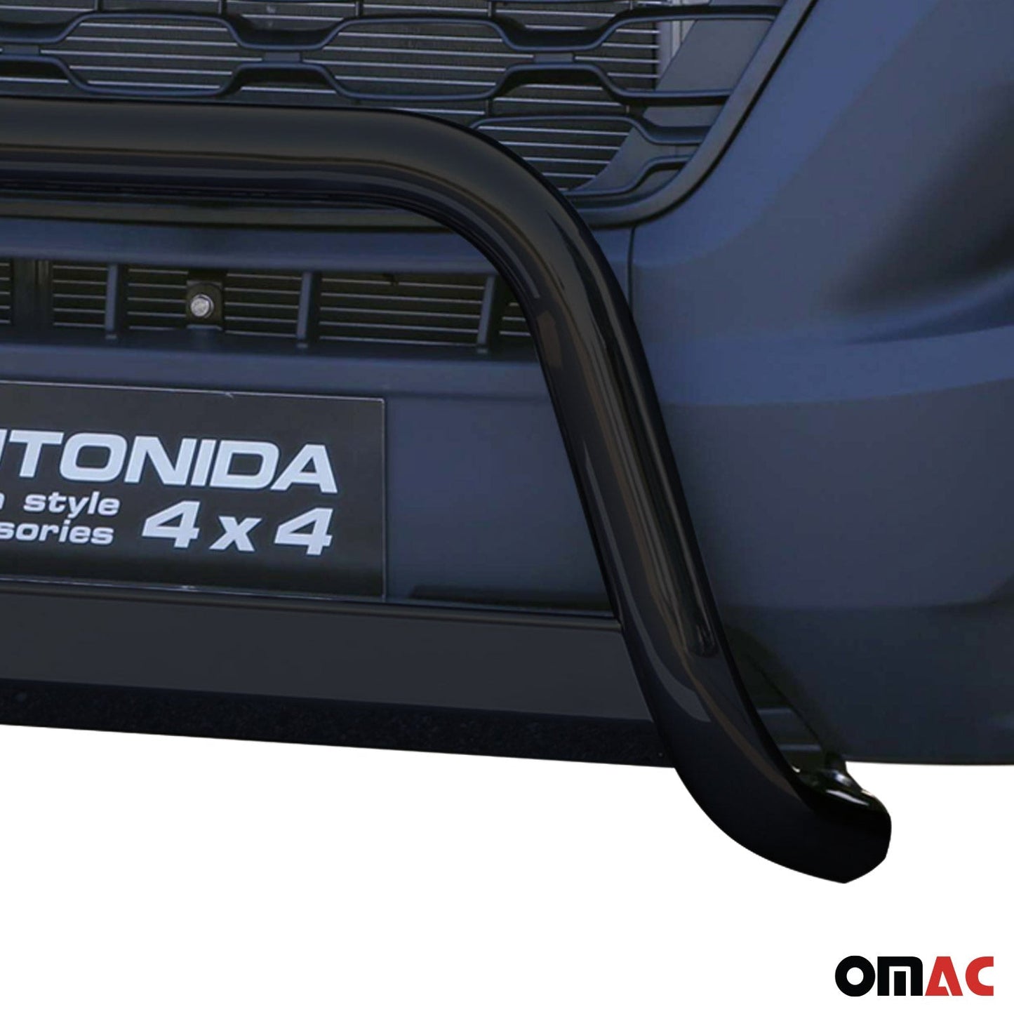 Bară de protecție/buton față pentru Citroen Jumper 2014-2023, neagră, ø63 mm