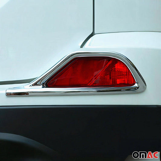 Reflektor Blenden Reflektorleiste für Toyota RAV4 2018-2020 Chrom ABS 2x