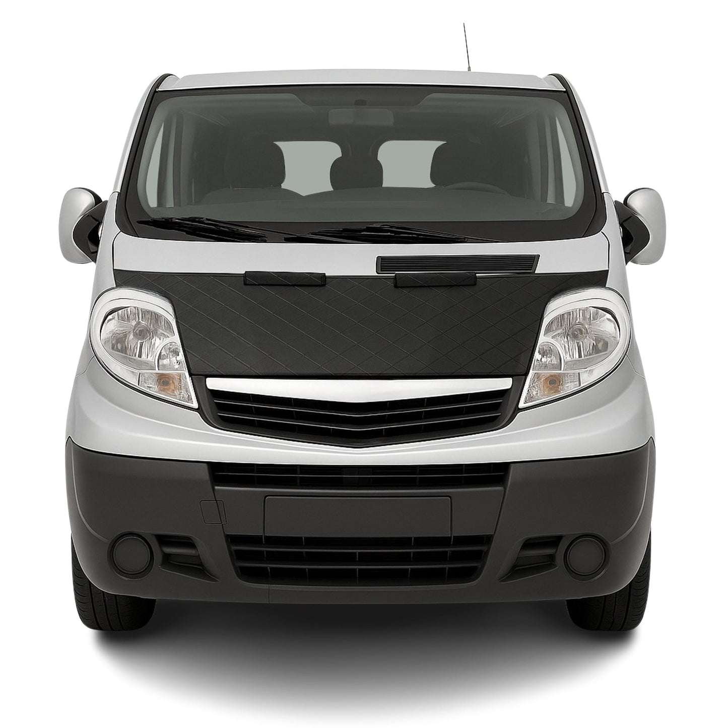 Haubenbra Steinschlagschutz für Renault Trafic 2 2001-2014 Schwarz Halb