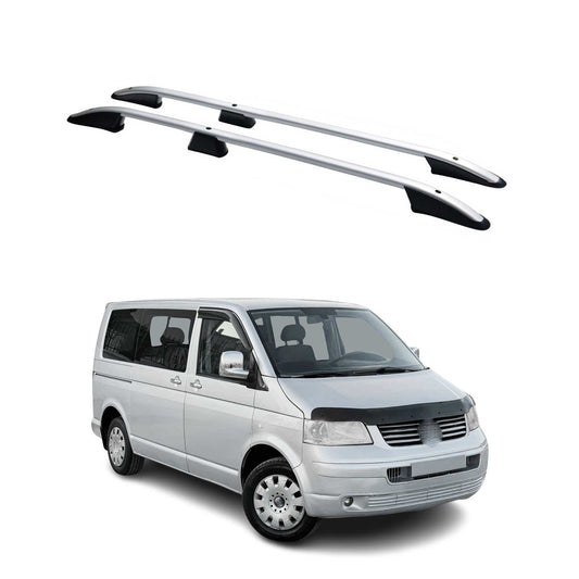 Dachreling Dachträger für VW Transporter T5 2003-2015 L1 Kurzer Alu Schwarz
